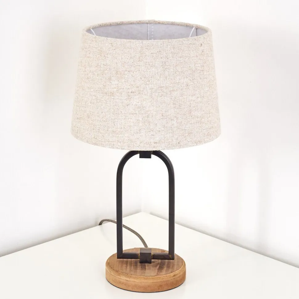 Lampe A Poser Logumkolster Brun, Noir, 1 Lumiere