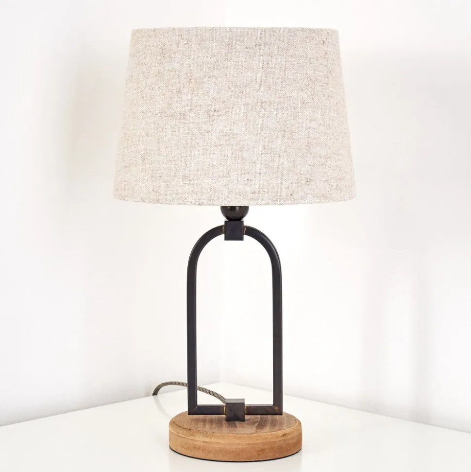 Lampe A Poser Logumkolster Brun, Noir, 1 Lumiere