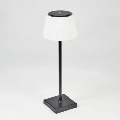 Lampe A Poser Longchamps Led Noir, 1 Lumiere