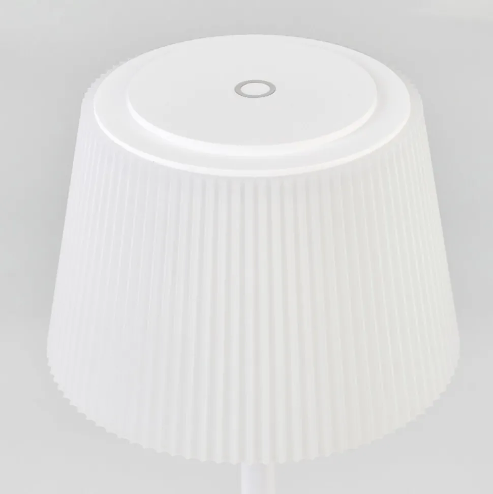 Lampe A Poser Longchamps Led Blanc, 1 Lumiere