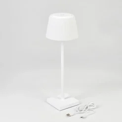 Lampe A Poser Longchamps Led Blanc, 1 Lumiere