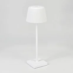 Lampe A Poser Longchamps Led Blanc, 1 Lumiere
