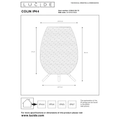 Lampe A Poser Lucide Colin Led Noir, 1 Lumiere