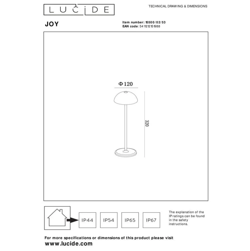 Lampe A Poser Lucide Joy Led Orange, 1 Lumiere