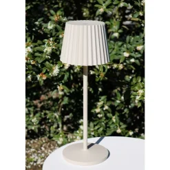 Lampe A Poser Lucide Justine Led Beige, 1 Lumiere