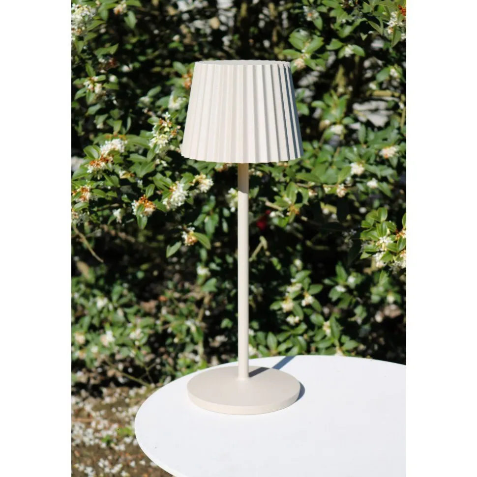 Lampe A Poser Lucide Justine Led Beige, 1 Lumiere