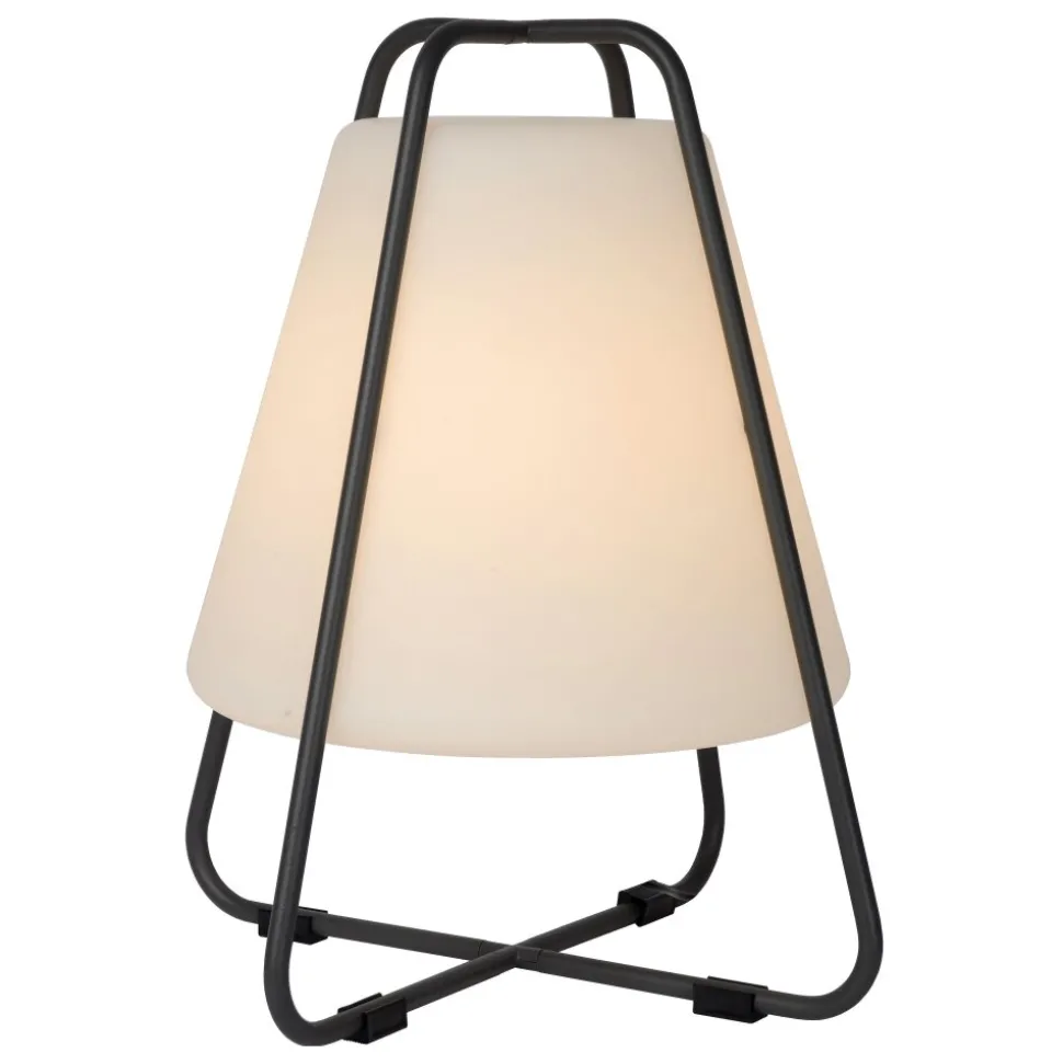 Lampe A Poser Lucide Pyramid Led Anthracite, 1 Lumiere