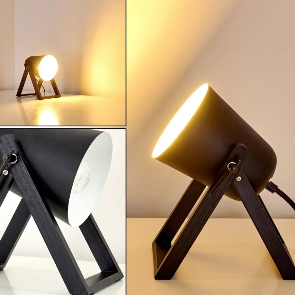 Lampe A Poser Novilly Noir, 1 Lumiere