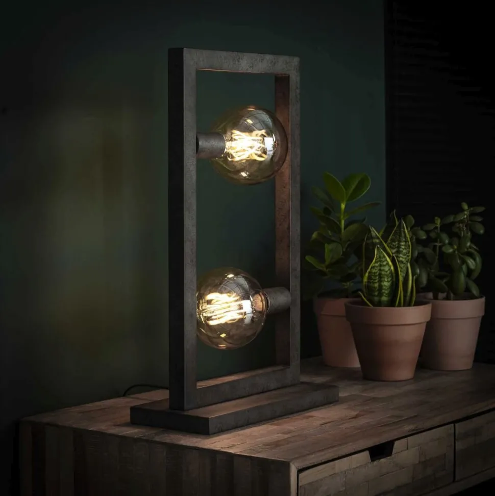 Lampe A Poser Oranjewoud Argente, 2 Lumieres
