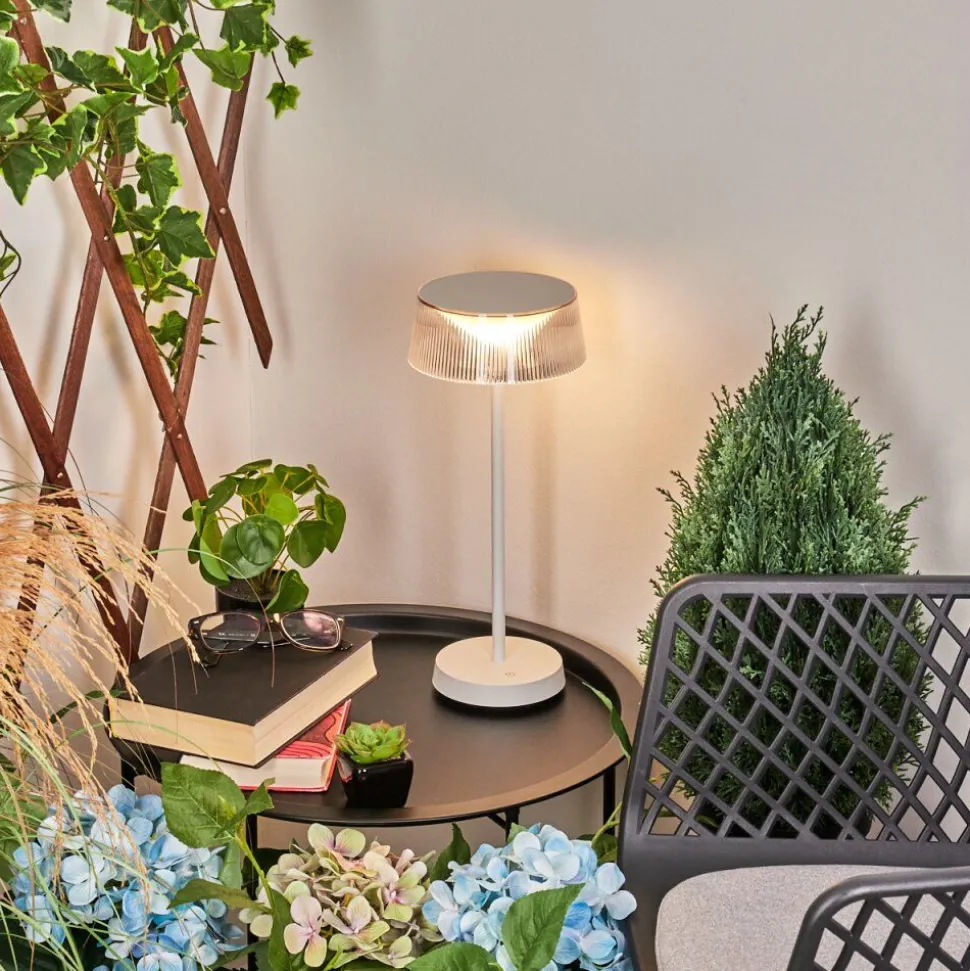 Lampe A Poser Oundo Led Blanc, 1 Lumiere