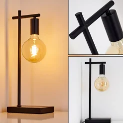 Lampe A Poser Pamunkey Noir, 1 Lumiere