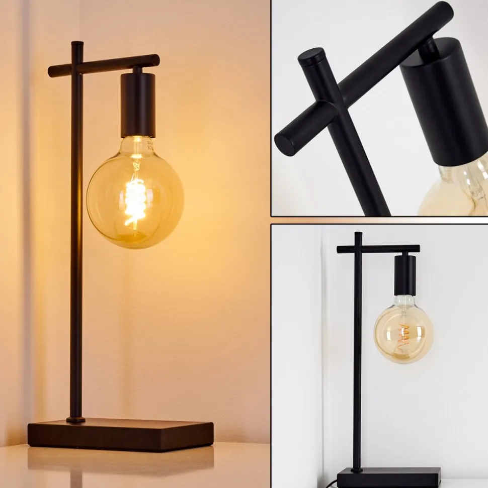 Lampe A Poser Pamunkey Noir, 1 Lumiere