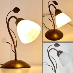 Lampe A Poser Peccia Rouille, 1 Lumiere