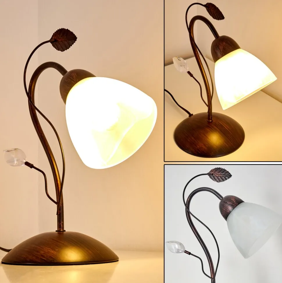 Lampe A Poser Peccia Rouille, 1 Lumiere