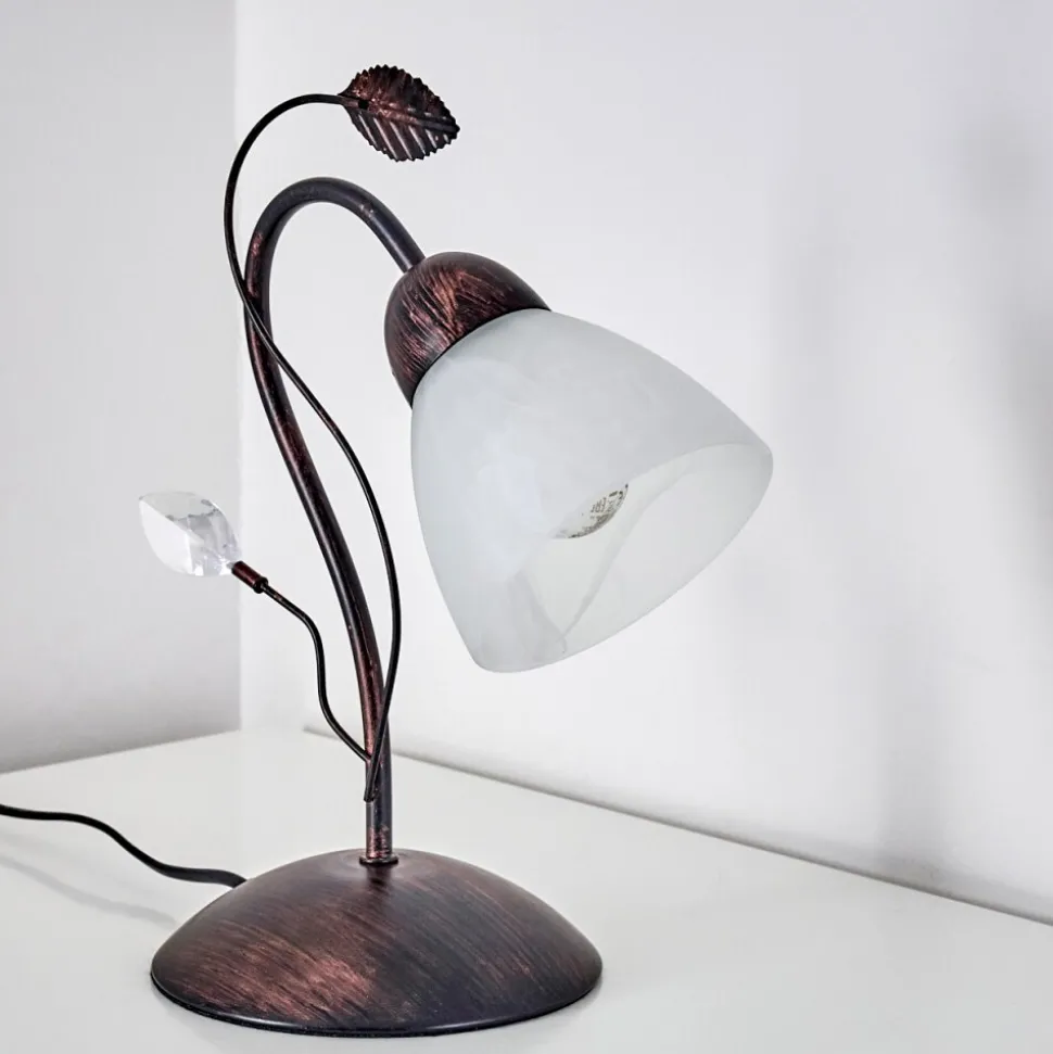 Lampe A Poser Peccia Rouille, 1 Lumiere