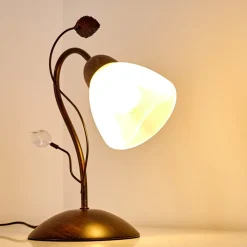 Lampe A Poser Peccia Rouille, 1 Lumiere