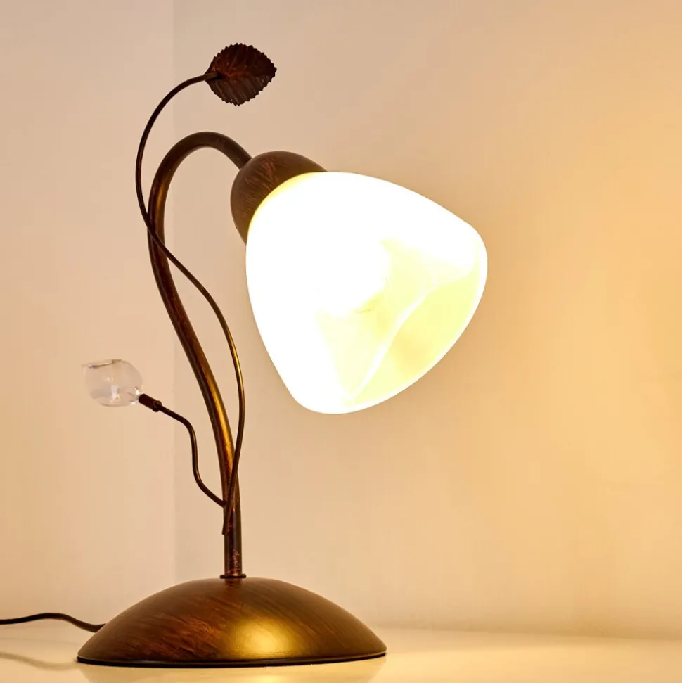 Lampe A Poser Peccia Rouille, 1 Lumiere