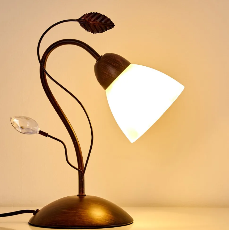 Lampe A Poser Peccia Rouille, 1 Lumiere