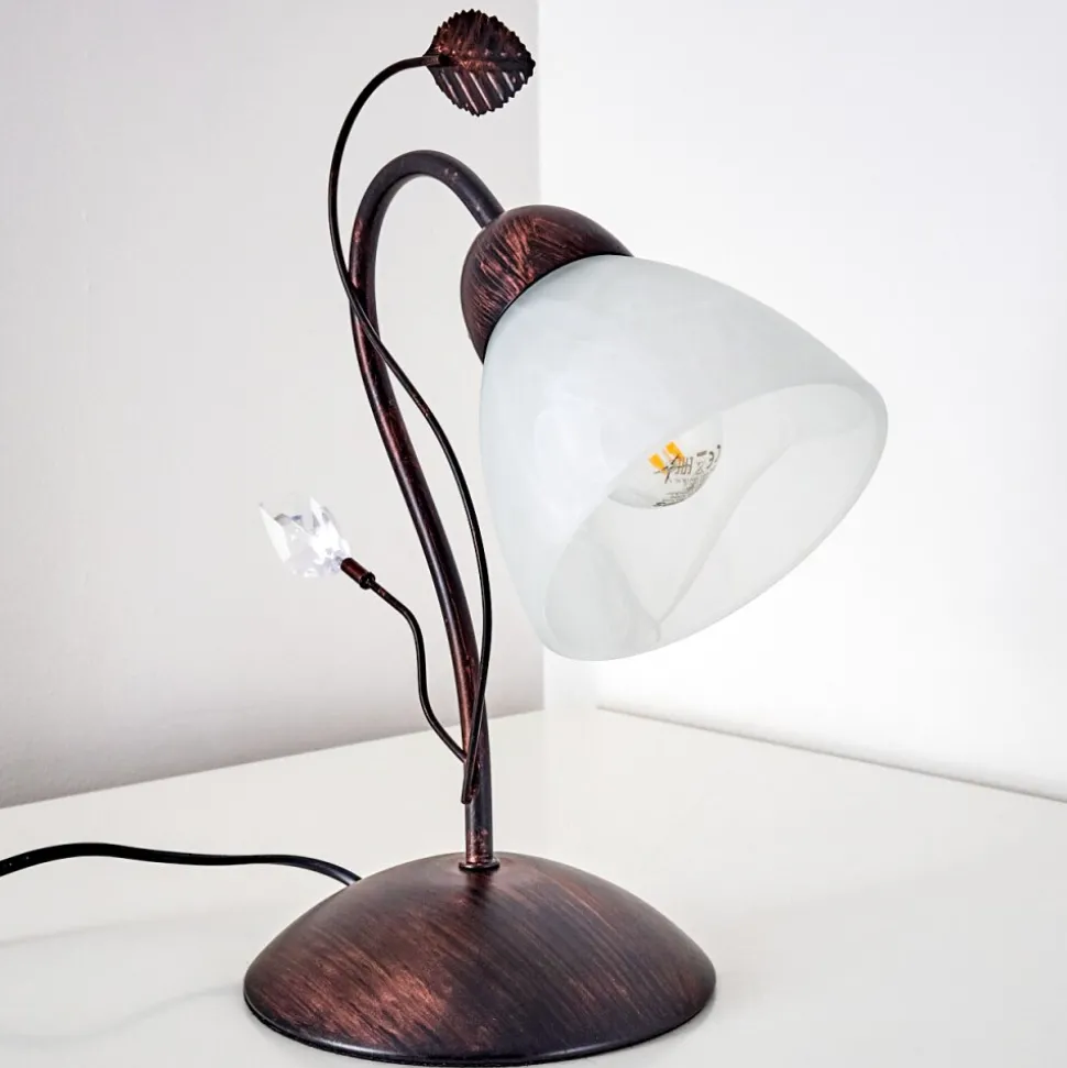 Lampe A Poser Peccia Rouille, 1 Lumiere