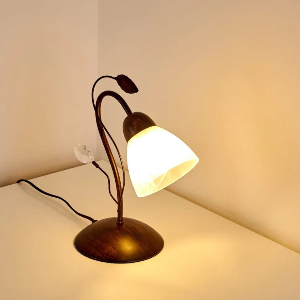 Lampe A Poser Peccia Rouille, 1 Lumiere
