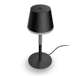 Lampe A Poser Philips Hue Go Led Gris, Noir, 1 Lumiere, Changeur De Couleurs