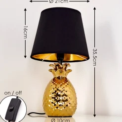 Lampe A Poser Pina Or, 1 Lumiere