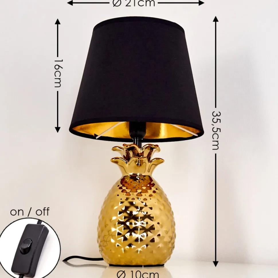 Lampe A Poser Pina Or, 1 Lumiere