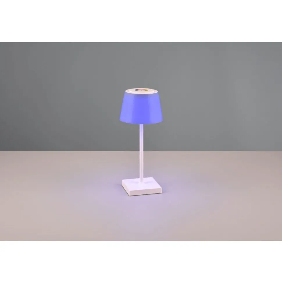 Lampe A Poser Reality Sanchez Led Blanc, 1 Lumiere, Changeur De Couleurs