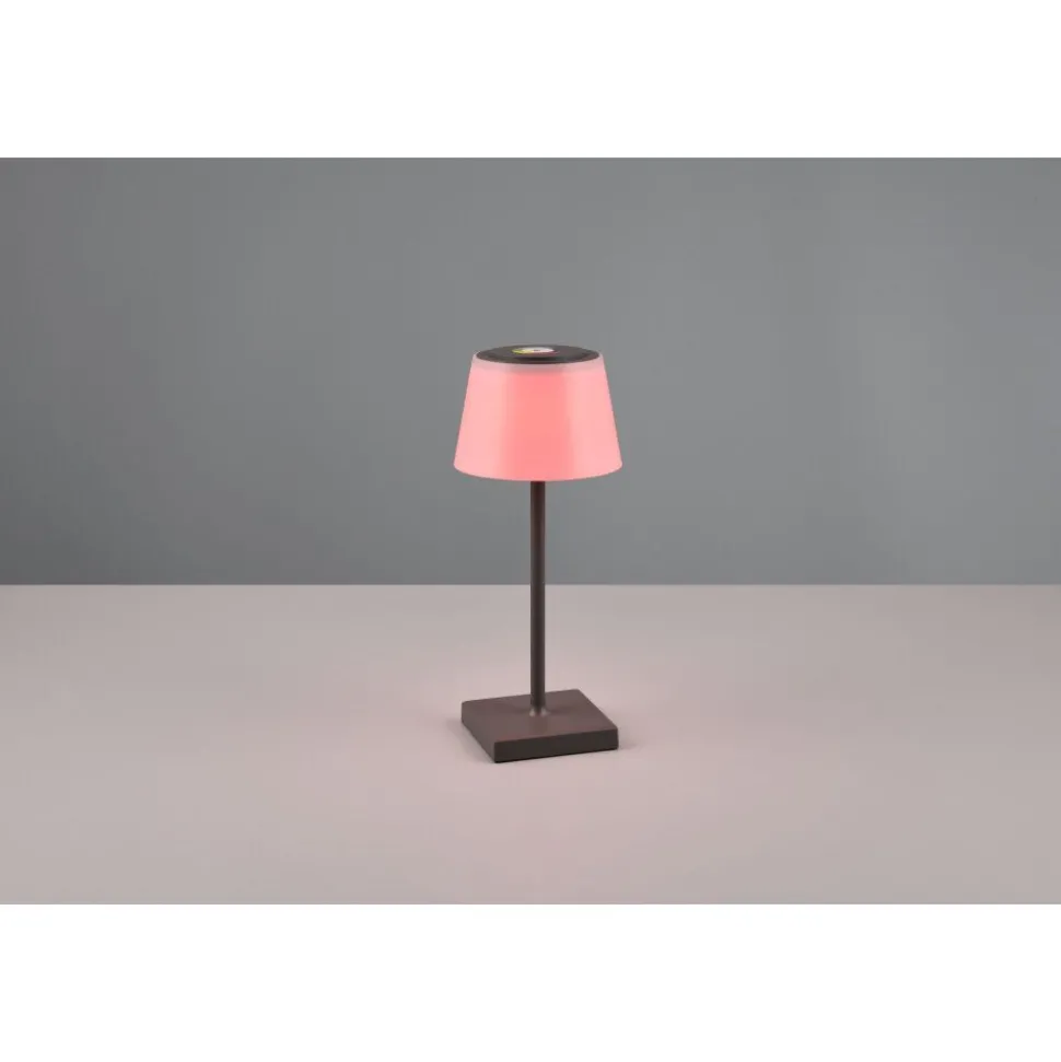 Lampe A Poser Reality Sanchez Led Anthracite, 1 Lumiere, Changeur De Couleurs