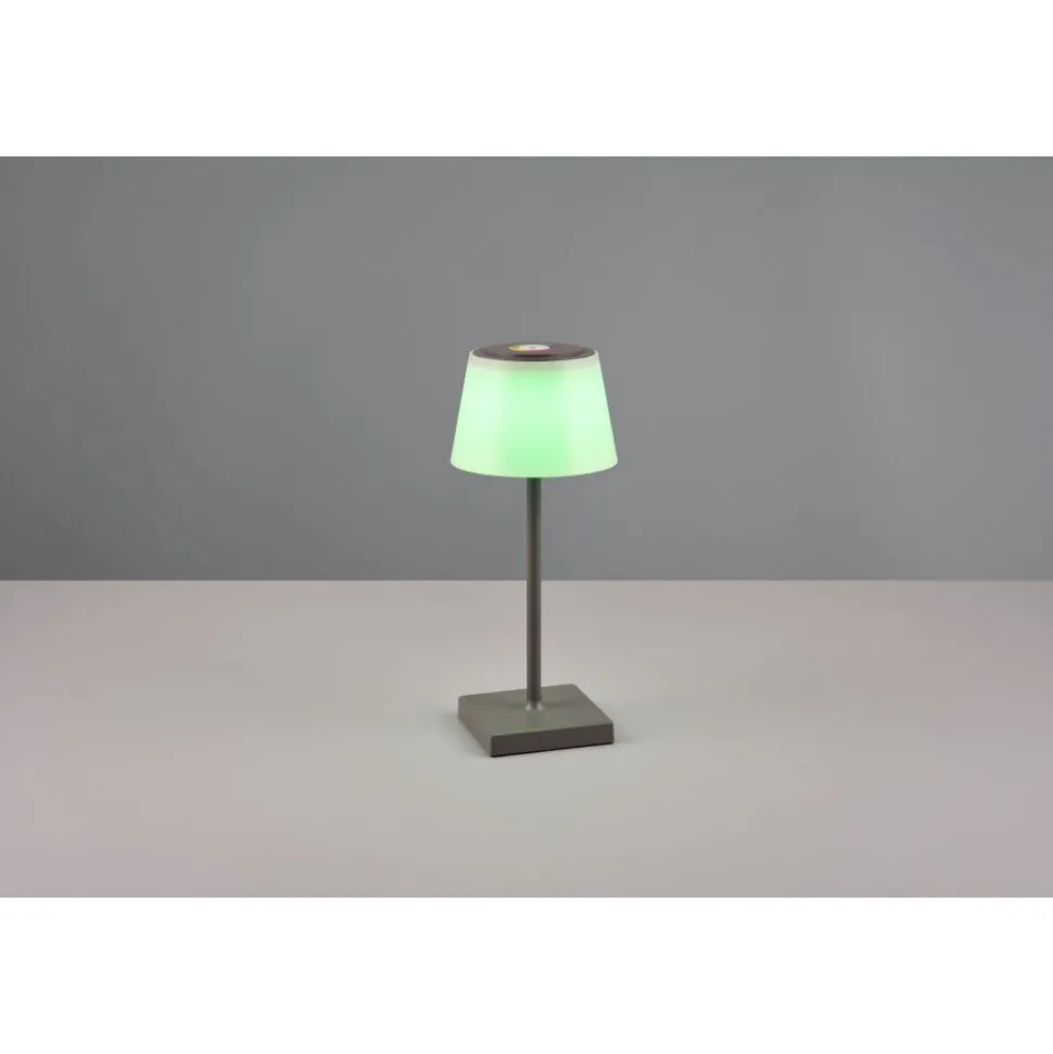 Lampe A Poser Reality Sanchez Led Anthracite, 1 Lumiere, Changeur De Couleurs