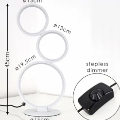 Lampe A Poser Rodekro Led Blanc, 1 Lumiere