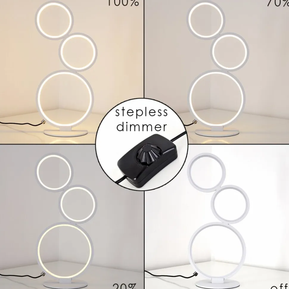 Lampe A Poser Rodekro Led Blanc, 1 Lumiere