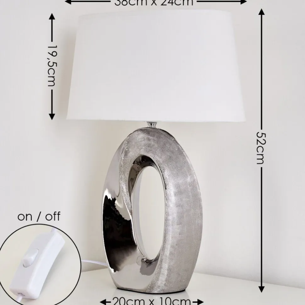 Lampe A Poser Rovio Argente, 1 Lumiere