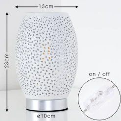 Lampe A Poser Saksborg Chrome, 1 Lumiere