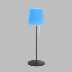 Lampe A Poser Schoner Wohnen-Kollektion Talent Led Anthracite, 1 Lumiere, Telecommandes, Changeur De Couleurs