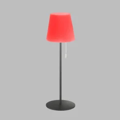 Lampe A Poser Schoner Wohnen-Kollektion Talent Led Anthracite, 1 Lumiere, Telecommandes, Changeur De Couleurs