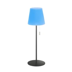 Lampe A Poser Schoner Wohnen-Kollektion Talent Led Anthracite, 1 Lumiere, Telecommandes, Changeur De Couleurs