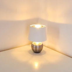 Lampe A Poser Stampa Argente, 1 Lumiere