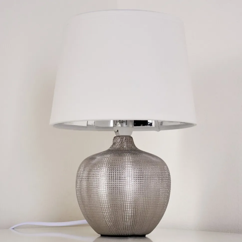 Lampe A Poser Stampa Argente, 1 Lumiere