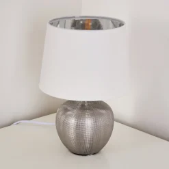 Lampe A Poser Stampa Argente, 1 Lumiere