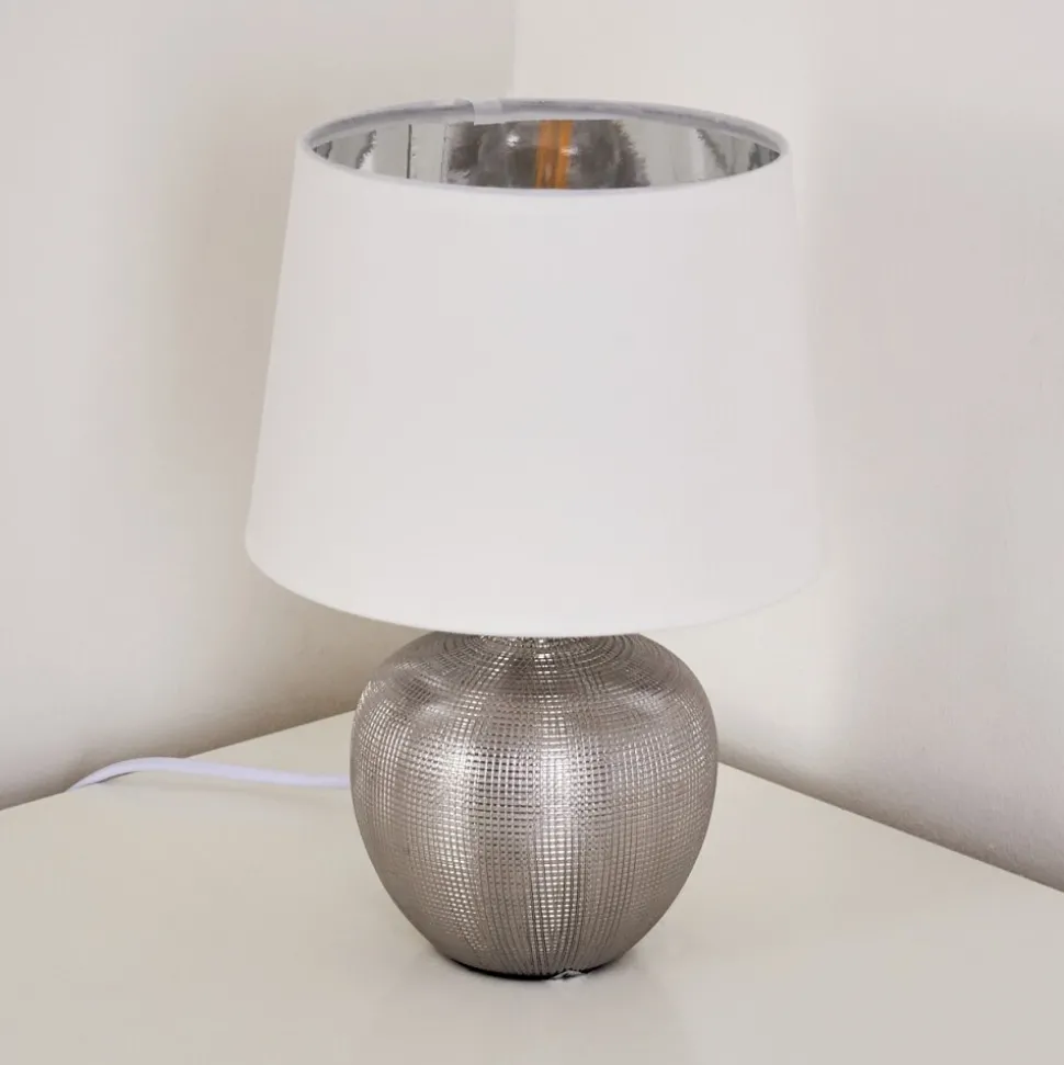 Lampe A Poser Stampa Argente, 1 Lumiere