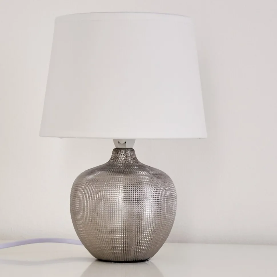 Lampe A Poser Stampa Argente, 1 Lumiere