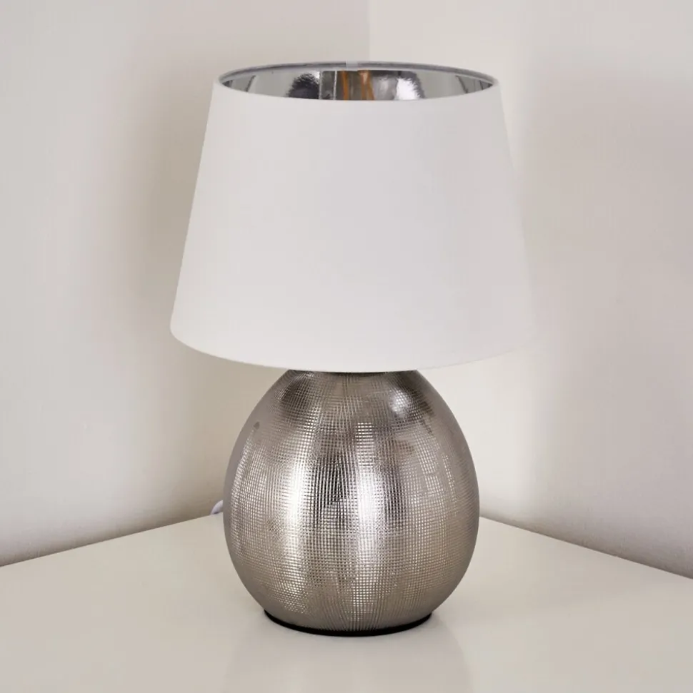 Lampe A Poser Stampa Argente, 1 Lumiere