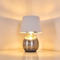 Lampe A Poser Stampa Argente, 1 Lumiere