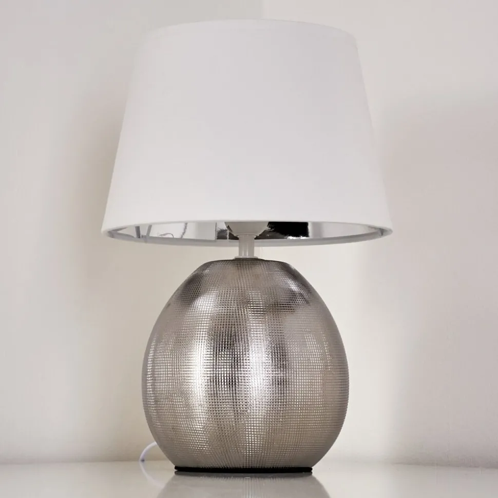 Lampe A Poser Stampa Argente, 1 Lumiere