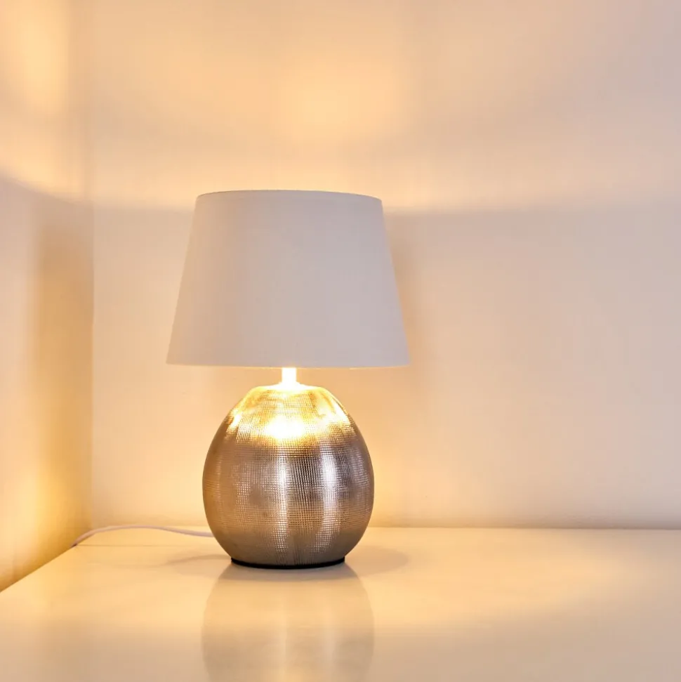 Lampe A Poser Stampa Argente, 1 Lumiere