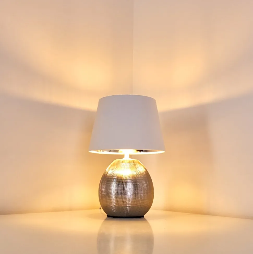 Lampe A Poser Stampa Argente, 1 Lumiere