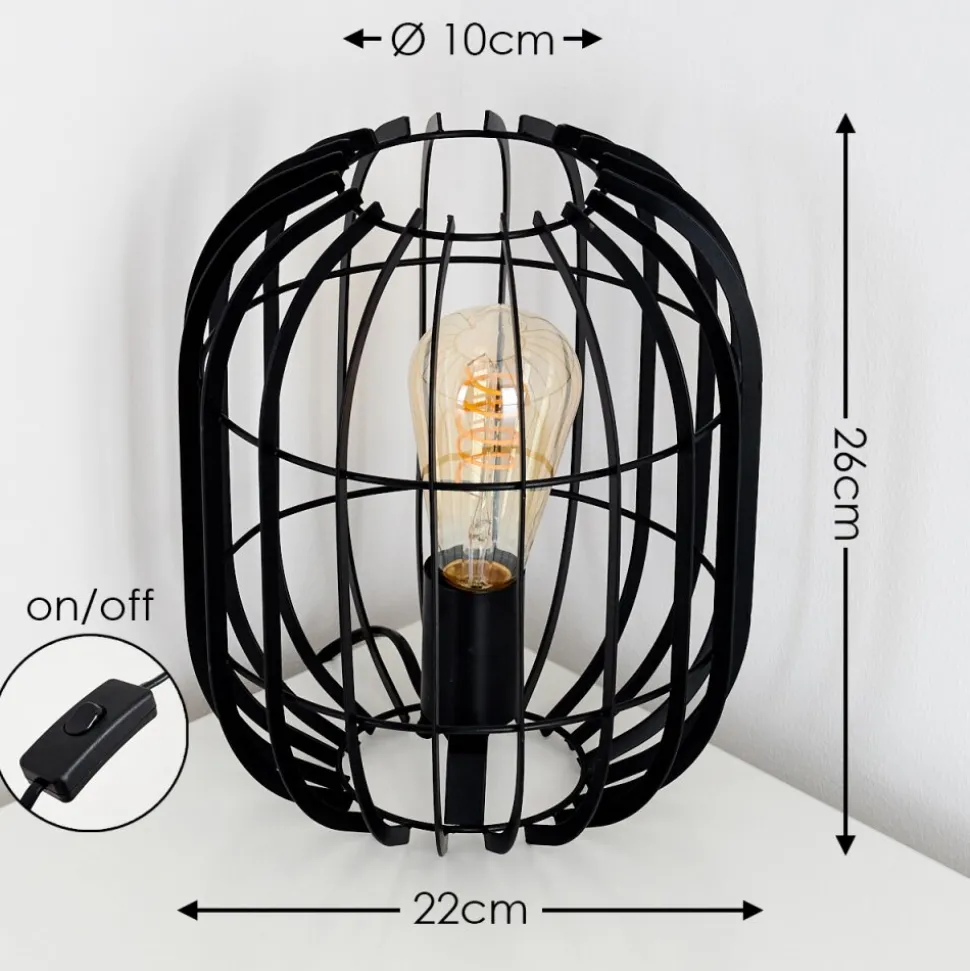 Lampe A Poser Svensbyn Noir, 1 Lumiere