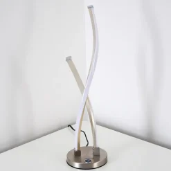 Lampe A Poser Tervo Led Nickel Mat, 2 Lumieres