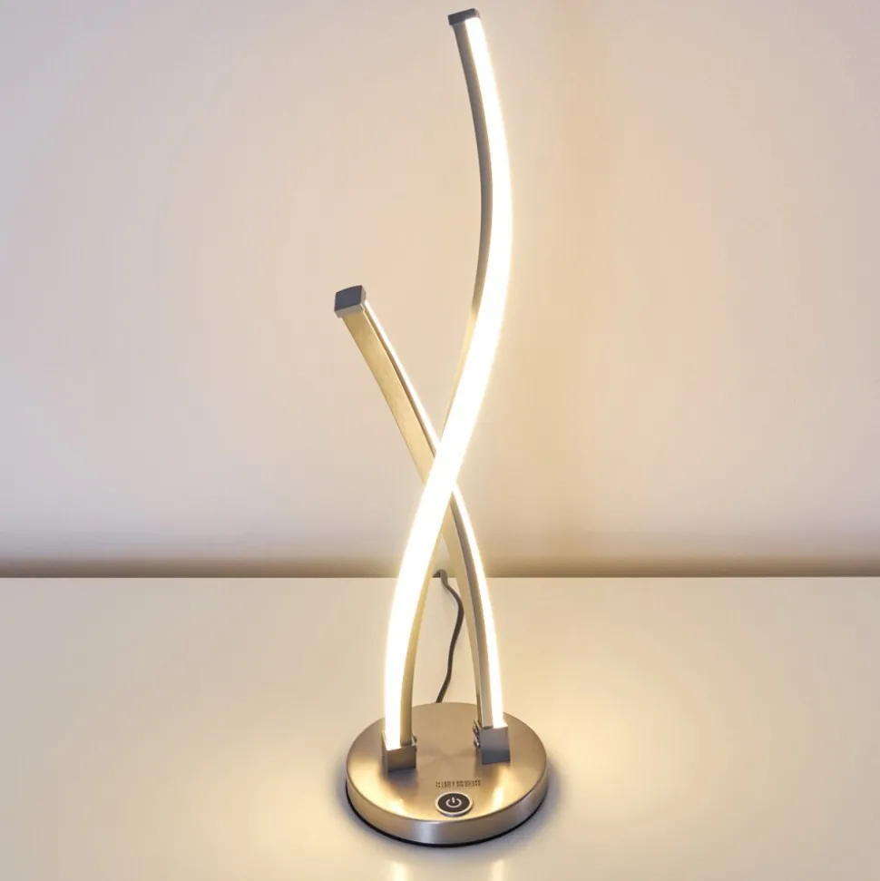 Lampe A Poser Tervo Led Nickel Mat, 2 Lumieres